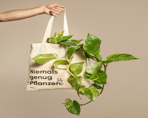 Shopping bag with greens